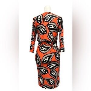 🆕 NWT DVF Diane Von Furstenberg 100% Silk Evrin Modern Paisley Wrap Dress
